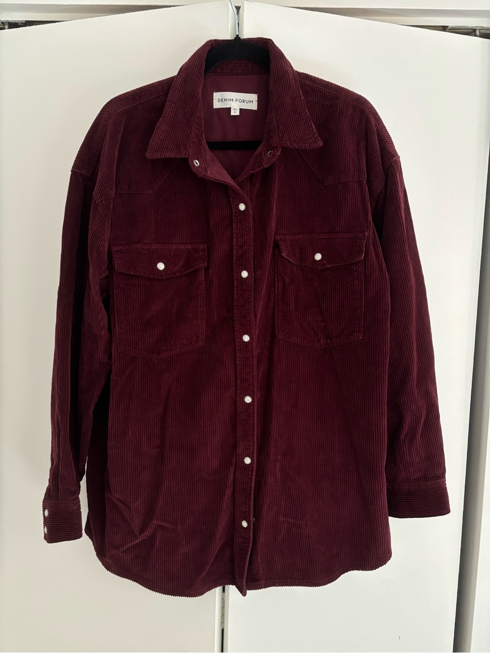 Denim Forum corduroy western shirt size 3 - Picture 9 of 11